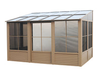 Gazebo Penguin Florence - Wall Mounted Solarium 8x12 Polycarbonate Roof