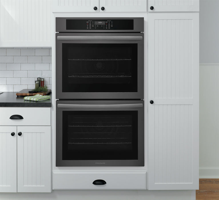 Frigidaire 30'' Double Wall Oven – Black Stainless Steel - FCWD3030AD