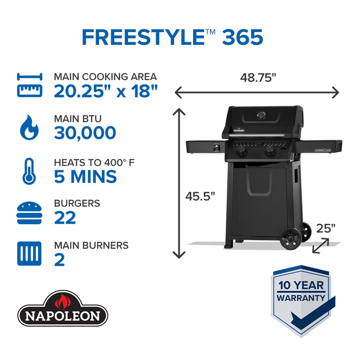 Napoleon 365 30,000-BTU 2-Burner Propane Gas Grill - FL365PMK-1