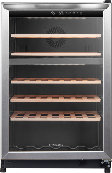 Frigidaire 45 Bottle Two-Zone Wine Cooler - Stainless Steel -  FRWE4626AS