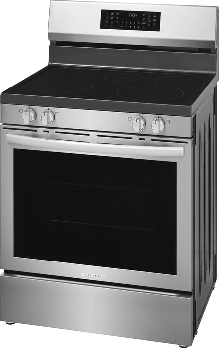 Frigidaire Gallery 5.3 Cu. Ft. Electric Range with Stone-Baked Pizza – Smudge-Proof® Stainless Steel - GCREC070BF