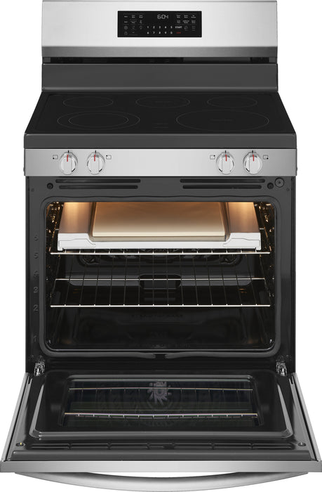 Frigidaire Gallery 5.3 Cu. Ft. Electric Range with Stone-Baked Pizza – Smudge-Proof® Stainless Steel - GCREC070BF