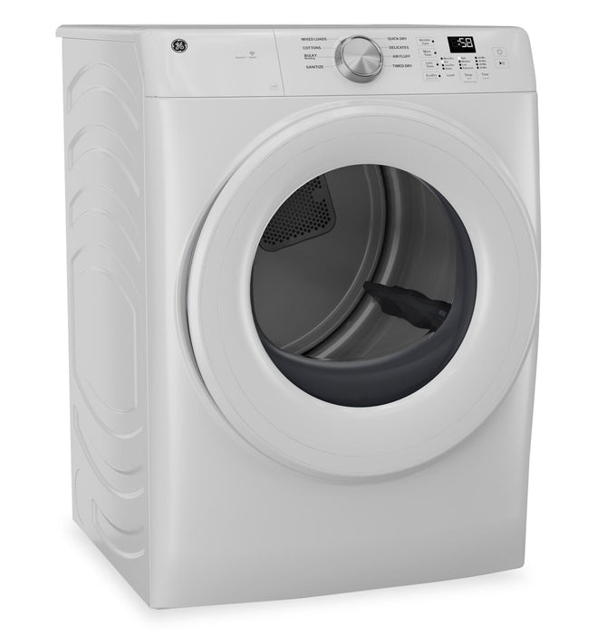 GE 7.8 Cu. Ft. Electric Dryer with Sanitize Cycle – White - GFD35ESMYWW