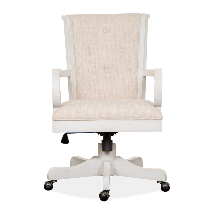Milson 22.5\" Upholstered Chair with Casters - Alabaster