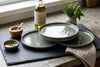 Gaia Stoneware Dinner Plates, Set of 4 (10.5-Inch) | Gaia Assiettes Principales en Gres, Ensemble de 4 (26.5 cm)