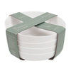 Oslo Opal Glass Pasta Bowls, Set of 4  | Ensemble de 4 Bols a Pates Oslo en Verre Opale