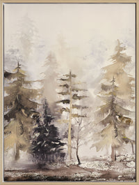 Trees Landscape I Framed Acrylic Painting - 30