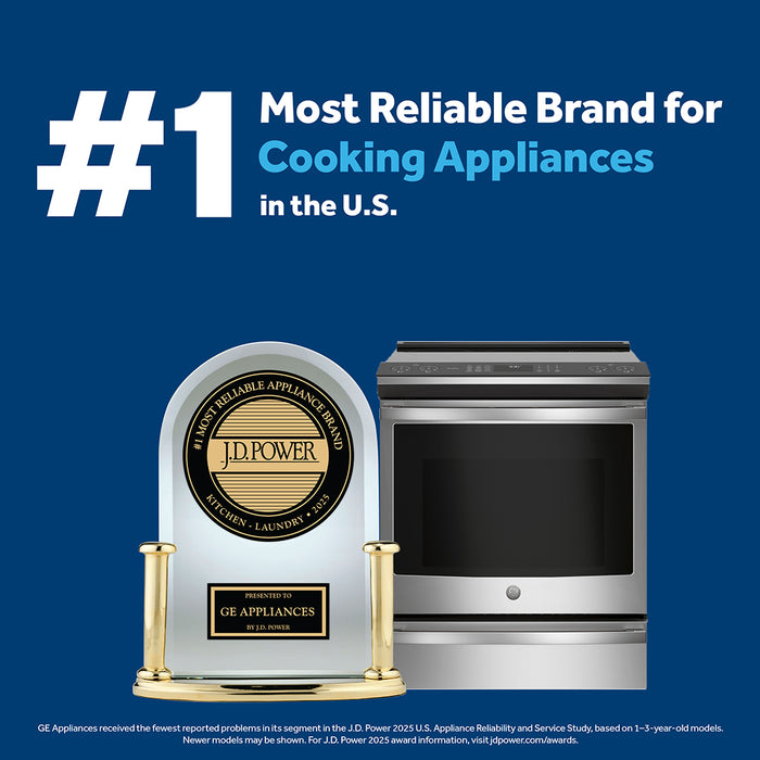 Profile 5.6 Cu. Ft. Smart Gas Range with True European Convection - Stainless Steel Fingerprint Resistant - PCGS930YPFS