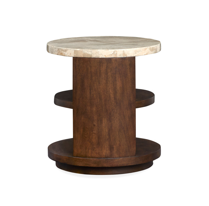Jenkins 22\" End Table with Storage - Burnt Umber 