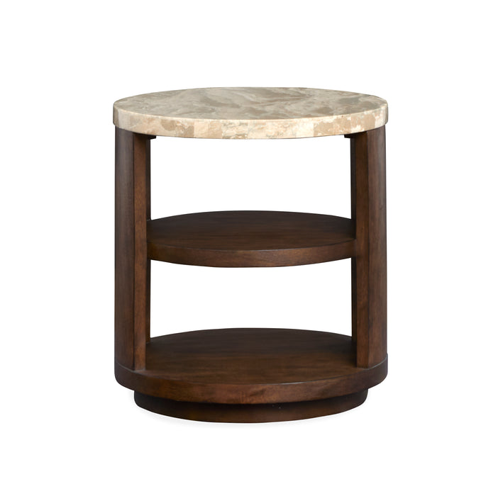 Jenkins 22\" End Table with Storage - Burnt Umber 