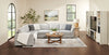 Vault 5-Piece Sectional with Pull-Out Loveseat and Storage Chairs - Grey | Sofa sectionnel Vault 5 pièces avec causeuse-lit et fauteuils de rangement - gris