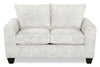 Made in Canada Customizable Sofa Lab Arc  63\" Fabric Loveseat – Plush Oyster