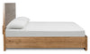 Scott Living Henri Panel Bed with Headboard & Frame, Wood, Brown - Queen Size | Lit à panneaux Henri de Scott Living en bois avec tête de lit et cadre de lit, brun - format grand lit