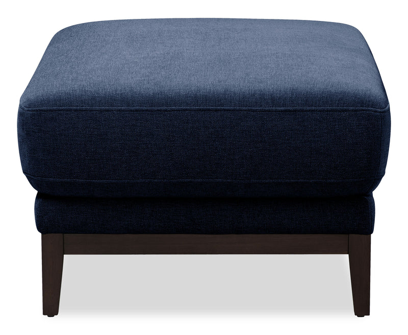 Horizon 44.09\" Fabric Ottoman - Navy