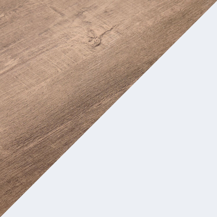 Ridge 47.5” Rustic Coffee Table with Shelf - Walnut Oak & White