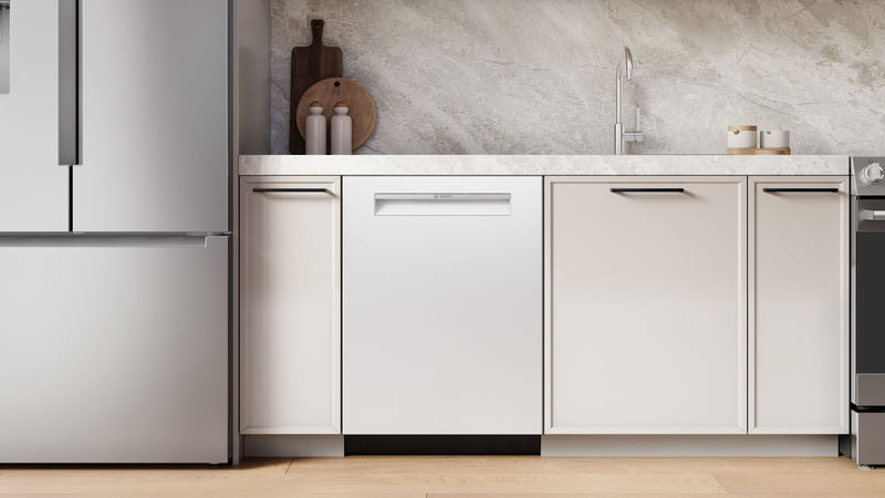 Bosch 300 Series 24\" 46 dBA Built-In Dishwasher – White - SHP53EM2N
