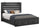 Soren Platform Storage Bed with Slat Headboard & Frame, Built-In LED, Graphite Grey - Queen Size
