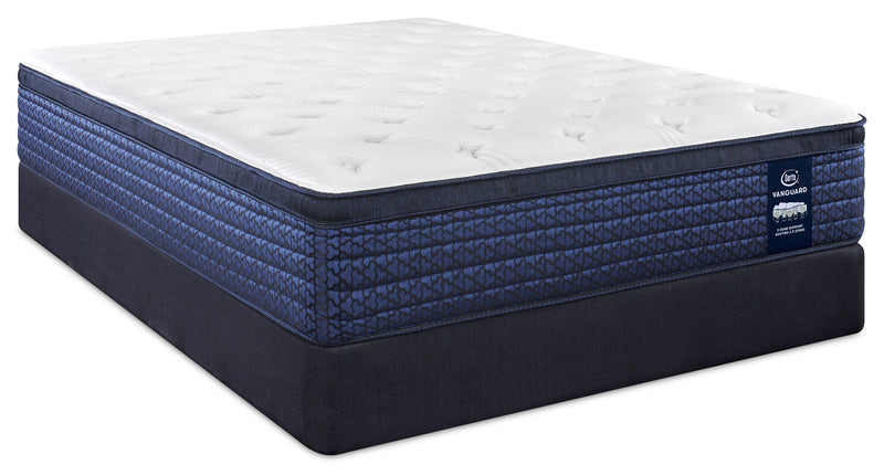 Serta Vanguard Stonebridge Eurotop Medium Full Mattress Set