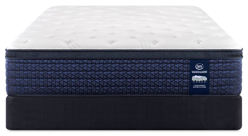 Serta Vanguard Stonebridge Eurotop Medium Twin Mattress Set