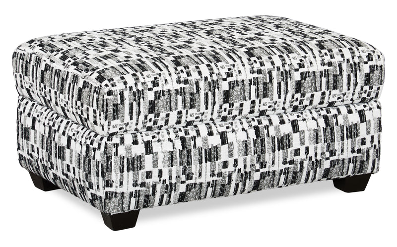 Made in Canada Customizable Sofa Lab Trunk 39\" Fabric Storage Ottoman – Noir Accent Fabric