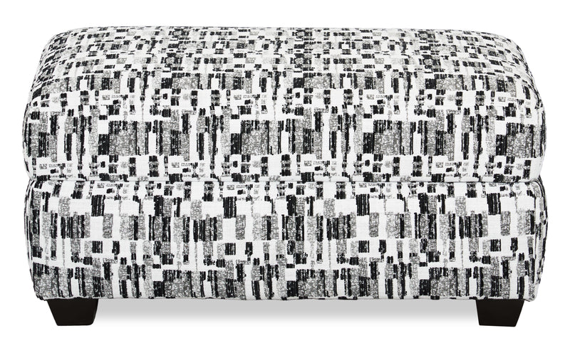 Made in Canada Customizable Sofa Lab Trunk 39\" Fabric Storage Ottoman – Noir Accent Fabric