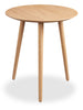 Viola 20" Modern Round End Table – Natural Oak | Table de bout ronde moderne Viola de 20 po - chêne naturel | VIONTETB