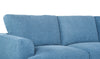Voyage Modular 5-Piece Fabric Sectional with Removable Back Cushions – Blue | Sofa sectionnel modulaire Voyage 5 pièces en tissu avec coussins de dossier amovibles - bleu