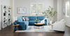 Voyage Modular 5-Piece Fabric Sectional with Removable Back Cushions – Blue | Sofa sectionnel modulaire Voyage 5 pièces en tissu avec coussins de dossier amovibles - bleu