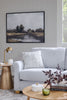 Finesse 81" Contemporary Chenille Fabric Sofa - Heather Grey | Sofa contemporain Finesse de 81 po en tissu de chenille - gris chiné