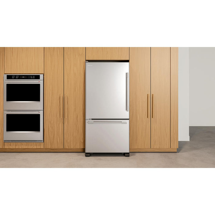 KitchenAid 30\" 19 Cu. Ft. Standard-Depth Bottom Mount Refrigerator - KRBL130SPS