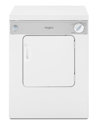 Whirlpool 24" 3.4 Cu. Ft. Electric Dryer - White - Stackable - LDR3822PQ | Sécheuse électrique Whirlpool de 3,4 pi³ et de 24 po - blanche - superposable - LDR3822PQ