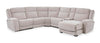 Shaquille O’Neal Home Legacy 6-Piece Right-Facing Power Reclining Sectional with Shaq-o-pedic Comfort - Grey 