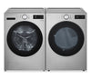 LG 5.8 Cu. Ft. Smart Front-Load Steam Washer and 7.4 Cu. Ft. Front-Load Electric Dryer – Graphite Steel