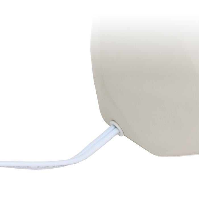 Simple Designs Geometric Concrete Table Lamp - Grey