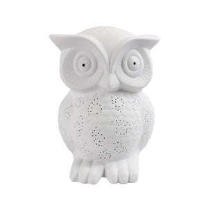 Simple Designs Porcelain Wise Owl Table Lamp