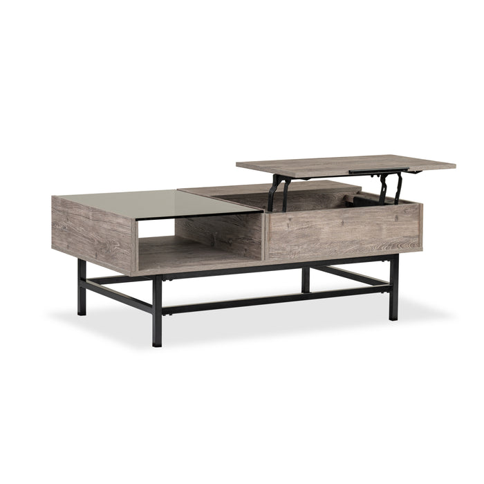 Matthew 48\" Lift-Top Coffee Table with Storage - Multicolour