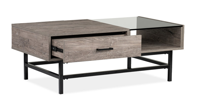 Matthew 48\" Lift-Top Coffee Table with Storage - Multicolour