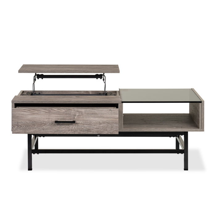 Matthew 48\" Lift-Top Coffee Table with Storage - Multicolour