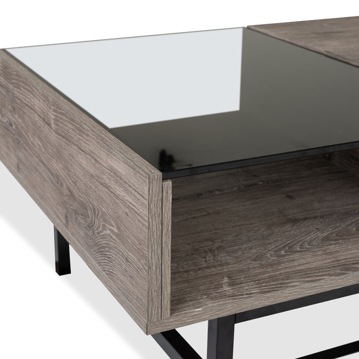 Matthew 48\" Lift-Top Coffee Table with Storage - Multicolour
