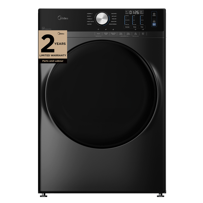 Midea 8.0 Cu. Ft. Tumble Dryer with Steam Care - Grey - MLHE52S7AGG