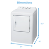 Midea 4.5 Cu. Ft. Top Load Agitator Washer and 7.0 Cu. Ft. Electric Dryer – White  | Laveuse à chargement par le haut de 4,5 pi³ avec agitateur et sécheuse électrique de 7,0 pi³ de Midea - blanches
