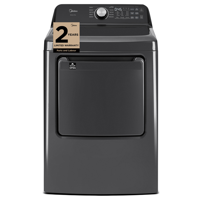 Midea 7.0 Cu. Ft. Smart Tumble Dryer – Black - MLTE52M2BGG
