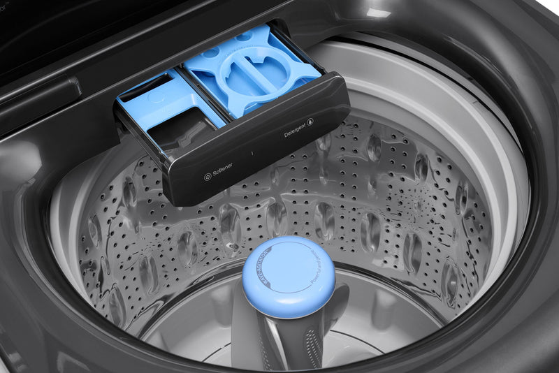 Midea 5.1 Cu. Ft. Smart Agitator Washer – Black - MLTW51A2BGG