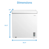 Midea 7 Cu. Ft. Convertible Chest Refrigerator-Freezer - MRC07M4CWW | Congélateur coffre convertible en réfrigérateur Midea de 7 pi3 - MRC07M4CWW | MRC07MWW
