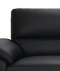 Mystic 41.7” Contemporary Genuine Leather Chair - Black | Fauteuil contemporain Mystic de 41,7 po en cuir véritable - noir