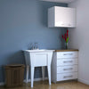 Palary Laundry Tub Accent Cabinet - White|Armoire d’appoint Palary avec cuve pour la buanderie - blanche