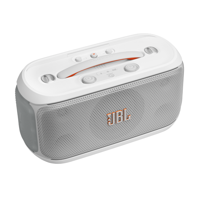 JBL PartyBox On-The-Go 2 Plus 100W JBL Pro Sound Wireless Party Speaker (JBLPBOTG2PLWAM) - White