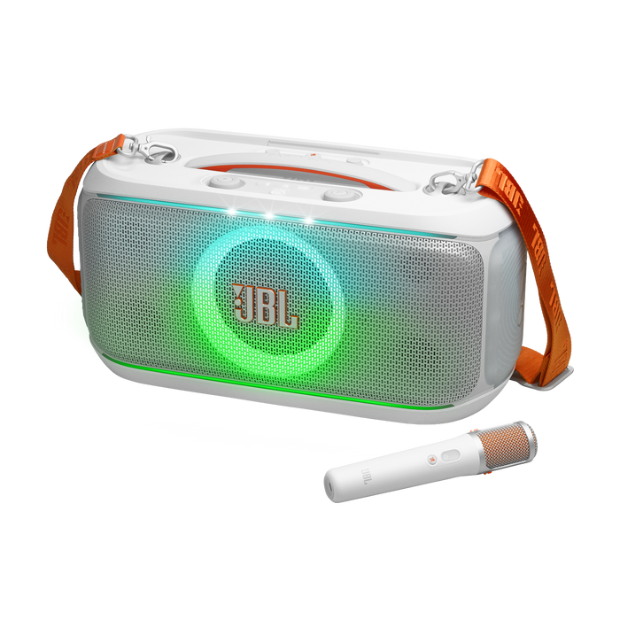 JBL PartyBox On-The-Go 2 Plus 100W JBL Pro Sound Wireless Party Speaker (JBLPBOTG2PLWAM) - White