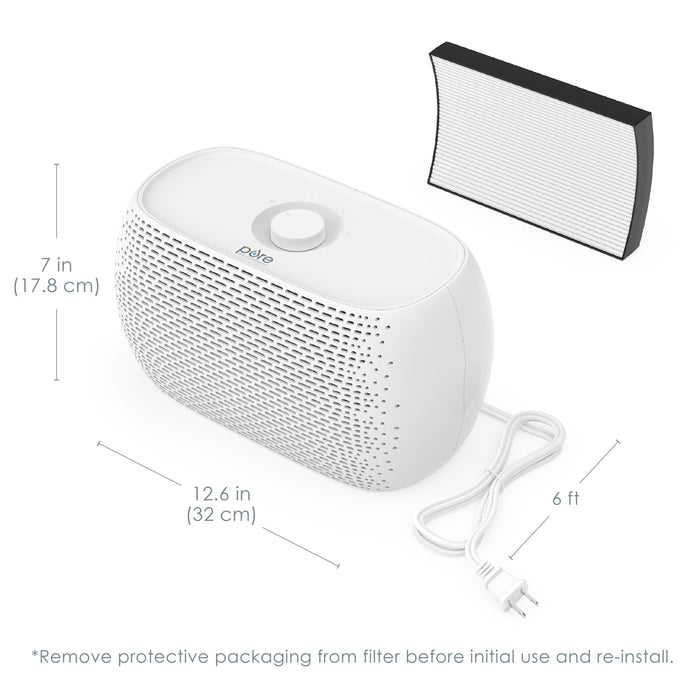 PureZone Breeze Tabletop HEPA Air Purifier - CA-PECOMPAP