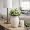 6.75” Contemporary Bud Vase – Ivory  | Vase à fleurs contemporain de 6,75 po - ivoire